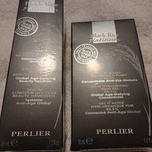 Perlier *BRAND-NEW/SEALED* Black Rice Platinum Set